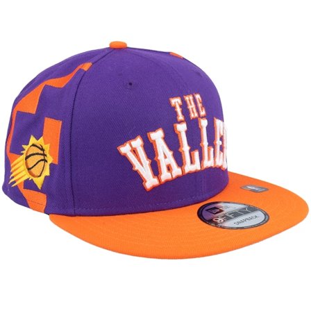 New Era - NBA Violett snapback Cap - Phoenix Suns NBA24 City Edition 9FIFTY Purple/Orange Snapback @ Hatstore