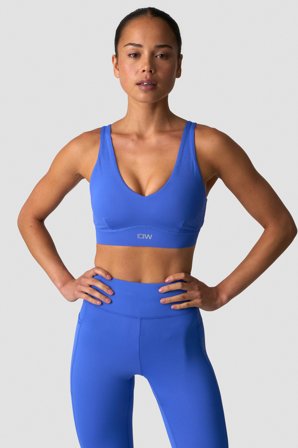 ICANIWILL - Essential Mid Support Sports Bra Virtual Blue - Dames - sportkleding van ICIW
