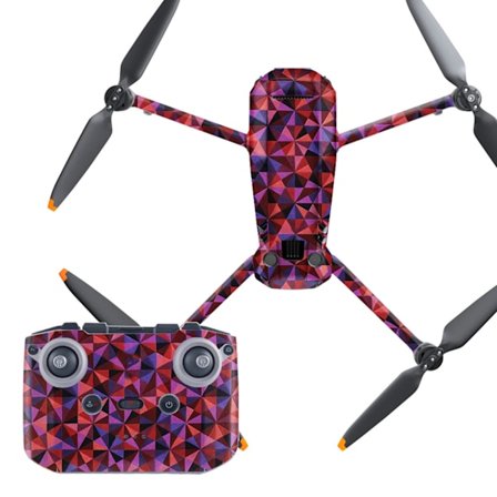 Vattentät självhäftande PVC Drone Hud Kroppsskydd Fjärrkontroll Arm Skydd för Mavic 3 Tillbehör