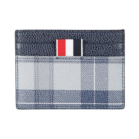 Thom Browne, Single Cardholder Szary, Kobieta, Rozmiar: ONE Size