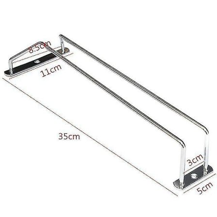 35 cm Viinilasiteline, Varsilasepidike, Kaapin Alle, Kromi