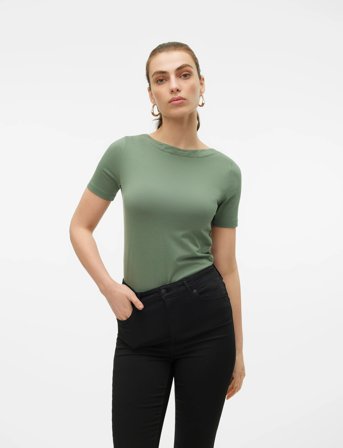 Vero Moda Vmpanda Modal S/S Top Noos - Green - S