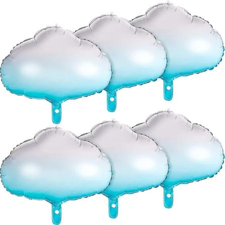 12 kappaletta pilvikalvopalloa alumiinista mylar-palloja pilvipalloja hääjuhliin syntymäpäiväjuhliin koristeluun, gradienttisininen