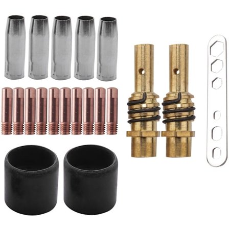 20 stk. dyser Kontakt Tip Holdere Mig Svejser Forbrugstilbehør til 15Ak Mb15 Mig Co2 Svejse