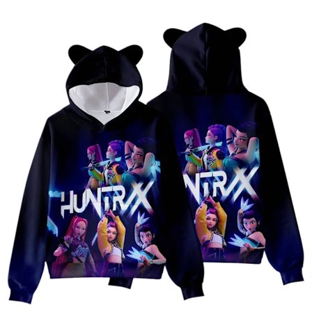 KPop Dæmonjagt Pige Gruppe Katteøre Hættetrøje til Børn, Casual Pullover - Style 6 - 170CM