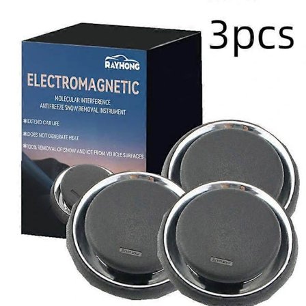 3X Uppgraderad elektromagnetisk avfrostare molekylärt gränssnitt snöborttagare luftrenare bil frostskydd elektromagnetisk avisning