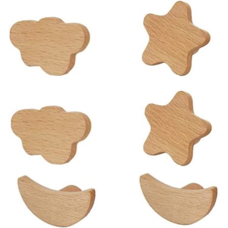 Barne dørknotter stjerne måne sky form skap knotter kreativ