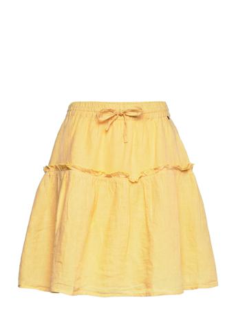 Beth Linen Skirt Yellow Lexington Clothing