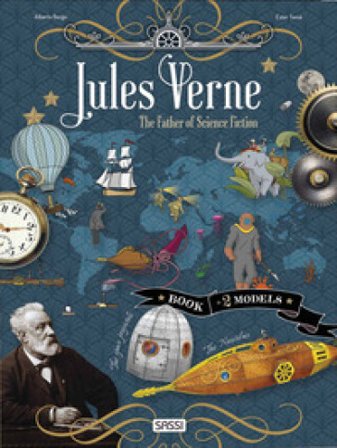Jules Verne. The father of science fiction. Scientist and inventors. Con 2 3D models Ester Tomè