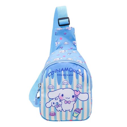 Cinnamoroll Bröstväska Kawaii Crossbody Väskor Kuromi My Melody Messenger Axelremsväska Handväska för Kvinnor Resor Sportleksaker GS