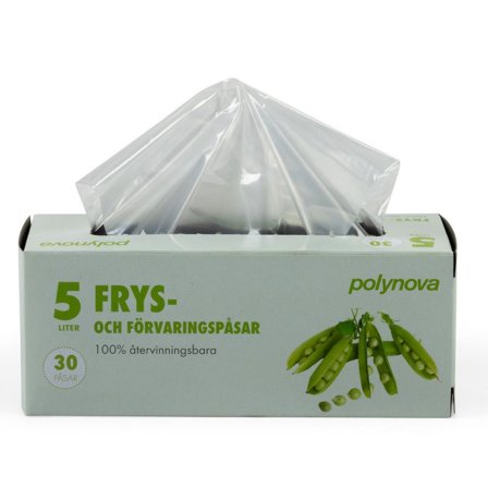 POLYNOVA Fryspåse LLD 5L 22my 30/fp - Lyreco - Kök och servering - Plast och fryspåsar - Fryspåsar