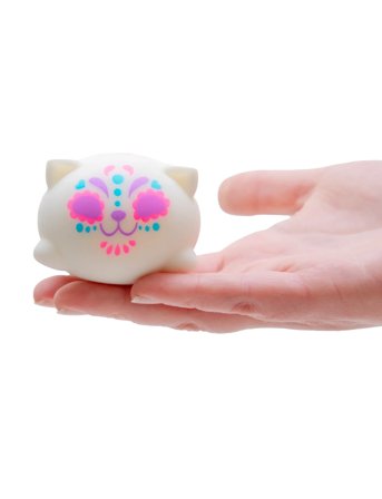 Needoh Sugar Skull Cats 3 Asst. Cdu - White - ONE SIZE