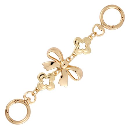 Laukun jatkoketju, lompakon hihnan jatke, rusettityyli, lompakon jatkoketjun vaihto, (iso rusetti)