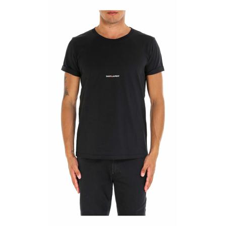 Saint Laurent Short Sleeve Shirt , Zwart , Heren , Maat: M