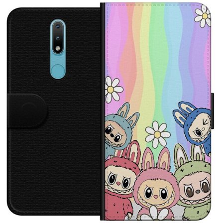 Kompatibel Tegnebogsetui til Nokia Nokia 2.4 Regnbage