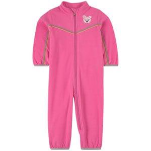 Kids - Poivre Blanc Pink Fleece Romper with Embroidered Animal 18 months - All in ones - 18 months - Pink