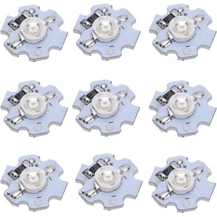 Led Chip Aluminium Led Chip 25 st 0,5 W 5 V High Power LED Lamp Bead Ljuskälla Chip med aluminiumplatta (blått ljus)