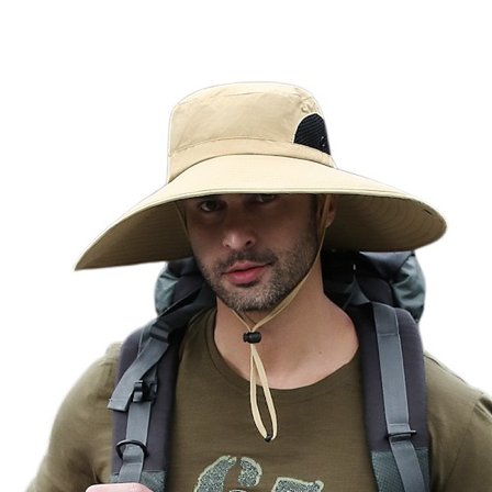 Solhatt i bomull med UV-beskyttelse, sommerhatter, strandhatt, safari Bo