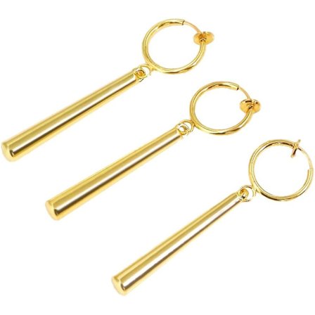 Ørepynt Clip On - Gull Anime Kostyme Cosplay Ørepynt - Figur Ørepynt For Anime-elskere