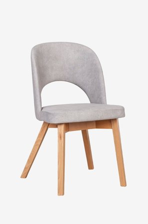 Wood Furniture - Spisebordsstol Michelle, lysegrå, lakeret - Brun - Stole - Fra Homeroom