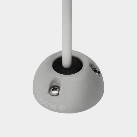 Kabeldurchführung Scanstrut DS16-P Vertical Cable Seal, Kunststoff, für Kabel Ø2 - 8 mm, max Anschluss Ø16 mm, grau - Boot