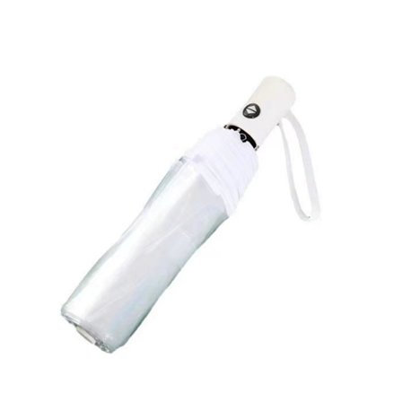 Transparent foldable umbrella, windproof compact foldable umbrella with aluminum alloy ribs, mini portable pocket umbrella for travel, women, men