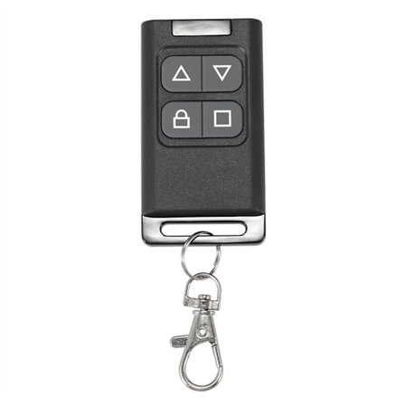 433MHZ 4 knapper duplikat fjernkontroll kopi dobbel kanal klon læring fiks rullende kode garasjeportnøkkel, svart