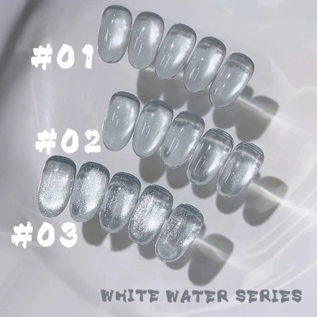 MIANEL 1-5 st 12ML Galaxy White Glaspärla Cat Eye Gel Nagellack Sommar Naglar Super Vita Naglar Nagelkonst Salong Nagelmaterial