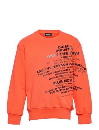 Sgirks1 Over Sweat-Shirt Orange Diesel