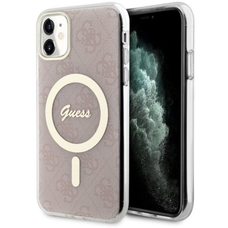 Guess GUHMN61H4STP iPhone 11 6,1" rosa/rosa hardcase 4G MagSafe