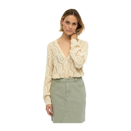Object, Objcila Cardigan Beige, Dames, Maat:L