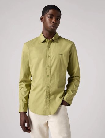 Levi's Ls Battery Hm Shirt Slim Sage - Khaki green - S