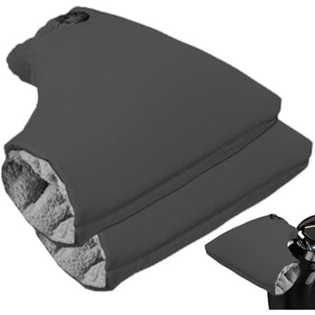 Vinterhandsker - Ekstra tykke cykelhandsker - 30x35cm - Sort