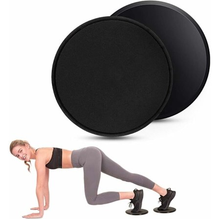 Set med 2 Fitness Training Core Sliders Gym Core Gliding Disc Floor Glider Paraglider Paraglider Slide Discs Fitness Sliding