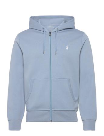 Double-Knit Full-Zip Hoodie Tops Sweat-shirts & Hoodies Hoodies Blue Polo Ralph Lauren