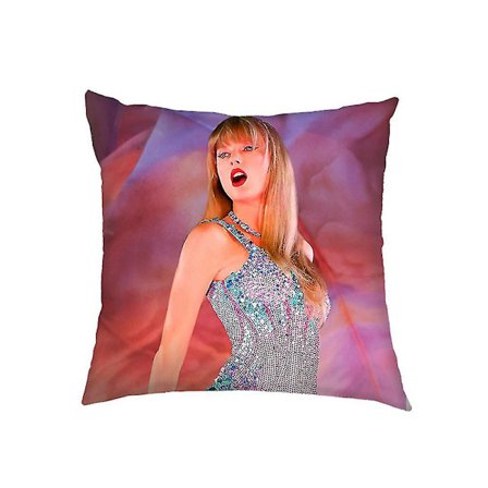 Taylor Swift Pudebetræk Pyntepudebetræk Sofa Bil Hjem Kontor Dekorationer Swiftie Fans Gaver 45x45 Cm (DPENG)