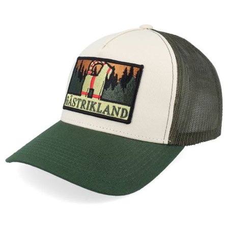 Wild Spirit - Grå trucker Keps - Swedish Gästrikland Landscape Stone/Olive/Dark Green A-Frame Trucker @ Hatstore