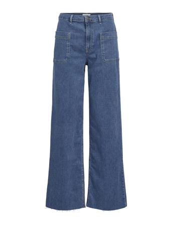 Objsava Mw Straight Jeans 129 Rette Jeans Blå Object*Betinget Tilbud