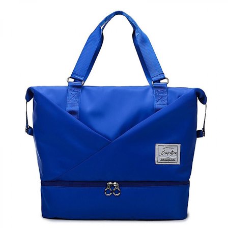 2023 Large Capacity Dry And Wet Separation Weekender Bags For Women Travel Lightweight Waterproof Carry Luggage Bag (blue)