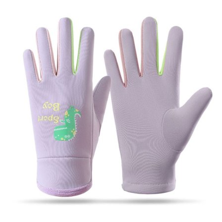 Barnens Vantar Cartoon Fluorescerande Utomhus Cykling Dinosaurie Varma Skidvantar