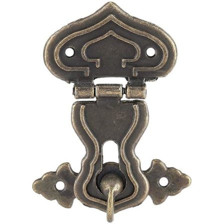 10 kappaleen pakkaus retrotyylisiä pronssivärisiä salpalukkoja korurasialle L