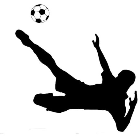 Fotboll Sport Dekaler Barnrum Väggklistermärke Tatuering Vägg
