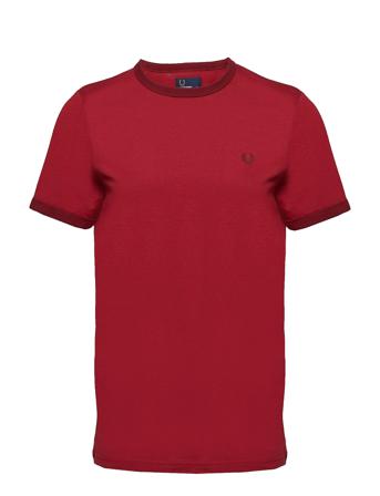 Ringer T-Shirt T-shirts Short-sleeved Rød Fred Perry