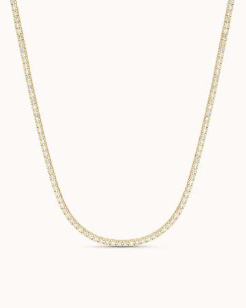 Blair Halsband 18K Gulguld med Naturliga Diamanter