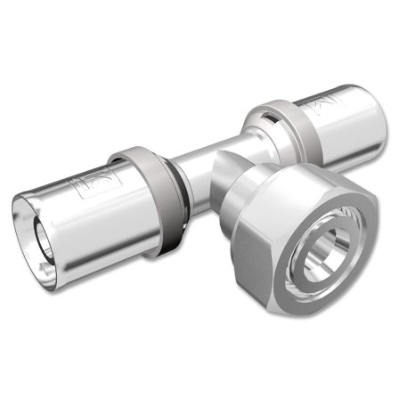 LK Systems PressPex 1882318 T-koppling med lekande mutter 20 x 20 x 20 mm, Installation