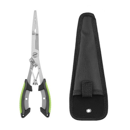 Rustfri stål linekutter, langneset fisketang, krok, multifunksjonell fjerner