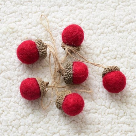 Juletræ Pinjekogler Juletræ Ornament RØD