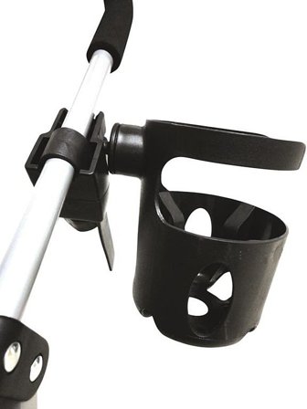 Basson Baby Kop-og Flaskeholder Flex Plast Sort, Børn & Forældre, Babyudstyr, Tilbehør Til Vogne