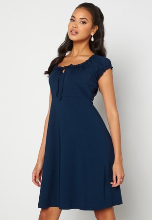 Happy Holly Tessan dress Dark blue Klær