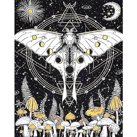 Meditasjons Sommerfugl Diamant Maleri Full Diamant, Diamant Kunst &